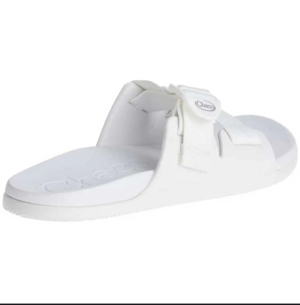 Chaco Chillos White Slide Sandals Womens Size 10 - Picture 3 of 4